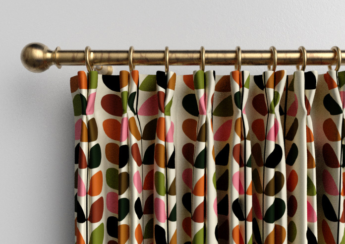 Orla Kiely Multi Stem, Pink & Red - Made to Measure Curtains - Image 10